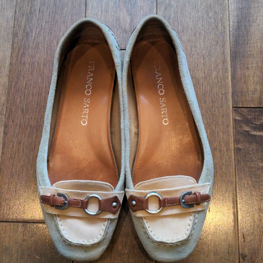 Suede Franco Sarto loafers